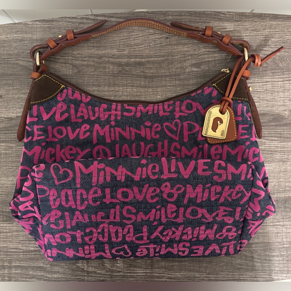 NWOT *RARE* Peace Love Mickey Dooney & Bourke Shoulder Bag - Picture 12 of 16